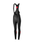 CASTELLI duge hlače s tregerima - VELOCISSIMA LADY WNT - crna/crvena