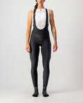 CASTELLI duge hlače s tregerima - VELOCISSIMA LADY WNT - crna