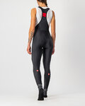 CASTELLI duge hlače s tregerima - VELOCISSIMA LADY WNT - crna