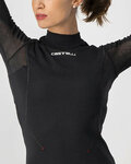 CASTELLI majica dugih rukava - FLANDERS 2 WARM LADY - crna