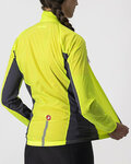CASTELLI jakna otporna na vjetar - SQUADRA STRECH LADY - žuta