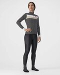 CASTELLI dres dugih rukava zimski - VOLARE LADY WINTER - bijela/crna