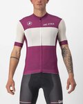 CASTELLI dres kratkih rukava - GIRO D'ITALIA 2024 - bijela/ljubičasta