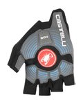 CASTELLI rukavice s kratkim prstima - ROSSO CORSA ESPRESSO - siva/crna