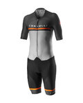 CASTELLI kombinezon - SANREMO 4 SPEED - crna/siva