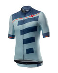 CASTELLI dres kratkih rukava - TROFEO - plava/svjetloplava