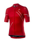 CASTELLI dres kratkih rukava - PASSO - crvena