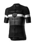 CASTELLI dres kratkih rukava - MILANO - crna/siva
