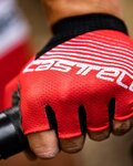 CASTELLI rukavice s kratkim prstima - COMPETIZIONE - crvena