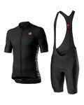 CASTELLI kratki dres i kratke hlače - ENTRATA II - crna