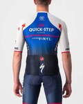 CASTELLI dres kratkih rukava - QUICK-STEP 2022 CLIMBER'S 3.1 - plava/bijela