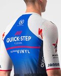 CASTELLI dres kratkih rukava - QUICK-STEP 2022 CLIMBER'S 3.1 - plava/bijela