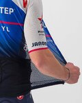 CASTELLI dres kratkih rukava - QUICK-STEP 2022 CLIMBER'S 3.1 - plava/bijela