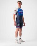 CASTELLI dres kratkih rukava - QUICK-STEP 2022 COMPETIZIONE - plava/bijela