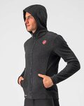 CASTELLI dukserica - MILANO FZ FLEECE - crna