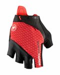 CASTELLI rukavice s kratkim prstima - ROSSO CORSA PRO V - crvena