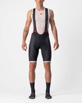CASTELLI kratke hlače s tregerima - COMPETIZIONE KIT - crna/srebrna