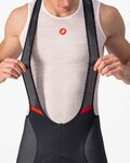 CASTELLI kratke hlače s tregerima - COMPETIZIONE KIT - crna/crvena
