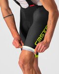 CASTELLI kratke hlače s tregerima - COMPETIZIONE KIT - žuta/crna