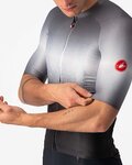 CASTELLI dres kratkih rukava - AERO RACE 6.0 - siva/crna/bijela