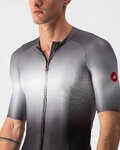 CASTELLI dres kratkih rukava - AERO RACE 6.0 - siva/crna/bijela