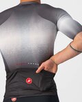 CASTELLI dres kratkih rukava - AERO RACE 6.0 - siva/crna/bijela