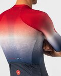 CASTELLI dres kratkih rukava - AERO RACE 6.0 - crvena/bijela/plava