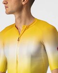 CASTELLI dres kratkih rukava - AERO RACE 6.0 - žuta/bijela