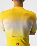 CASTELLI dres kratkih rukava - AERO RACE 6.0 - žuta/bijela