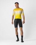 CASTELLI dres kratkih rukava - AERO RACE 6.0 - žuta/bijela