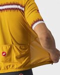 CASTELLI dres kratkih rukava - GRIMPEUR - žuta