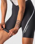 CASTELLI kratke hlače s tregerima - VELOCISSIMA 3 LADY - crna