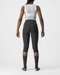 CASTELLI hlače 3/4 bez tregera - VELOCISSIMA 3 LADY - crna/srebrna