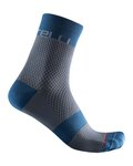 CASTELLI čarape klasične - VELOCISSIMA 12 LADY - siva/plava