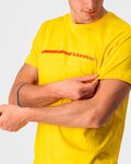 CASTELLI majica kratkih rukava - VENTAGLIO TEE - žuta