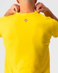CASTELLI majica kratkih rukava - VENTAGLIO TEE - žuta