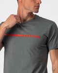 CASTELLI majica kratkih rukava - VENTAGLIO TEE - siva
