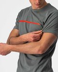 CASTELLI majica kratkih rukava - VENTAGLIO TEE - siva