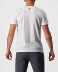 CASTELLI majica kratkih rukava - MAURIZIO TEE - siva/bijela