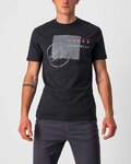 CASTELLI majica kratkih rukava - MAURIZIO TEE - crna/siva