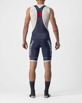 CASTELLI kratke hlače s tregerima - COMPETIZIONE KIT - srebrna/plava