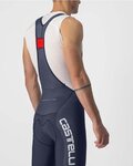 CASTELLI kratke hlače s tregerima - COMPETIZIONE KIT - srebrna/plava