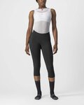 CASTELLI hlače 3/4 bez tregera - VELOCISSIMA 3 LADY - crna
