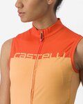 CASTELLI dres bez rukava - VELOCISSIMA LADY - narančasta