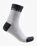 CASTELLI čarape klasične - VELOCISSIMA 12 LADY - bijela/crna