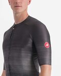 CASTELLI dres kratkih rukava - AERO RACE 6.0 - antracitna