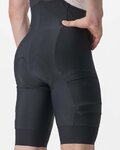 CASTELLI kratke hlače s tregerima - UNLIMITED CARGO - crna