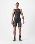 CASTELLI overal - FREE SANREMO LADY - crvena/crna