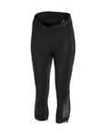 CASTELLI hlače 3/4 bez tregera - VISTA LADY - crna