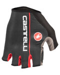 CASTELLI rukavice s kratkim prstima - CIRCUITO - crna/crvena